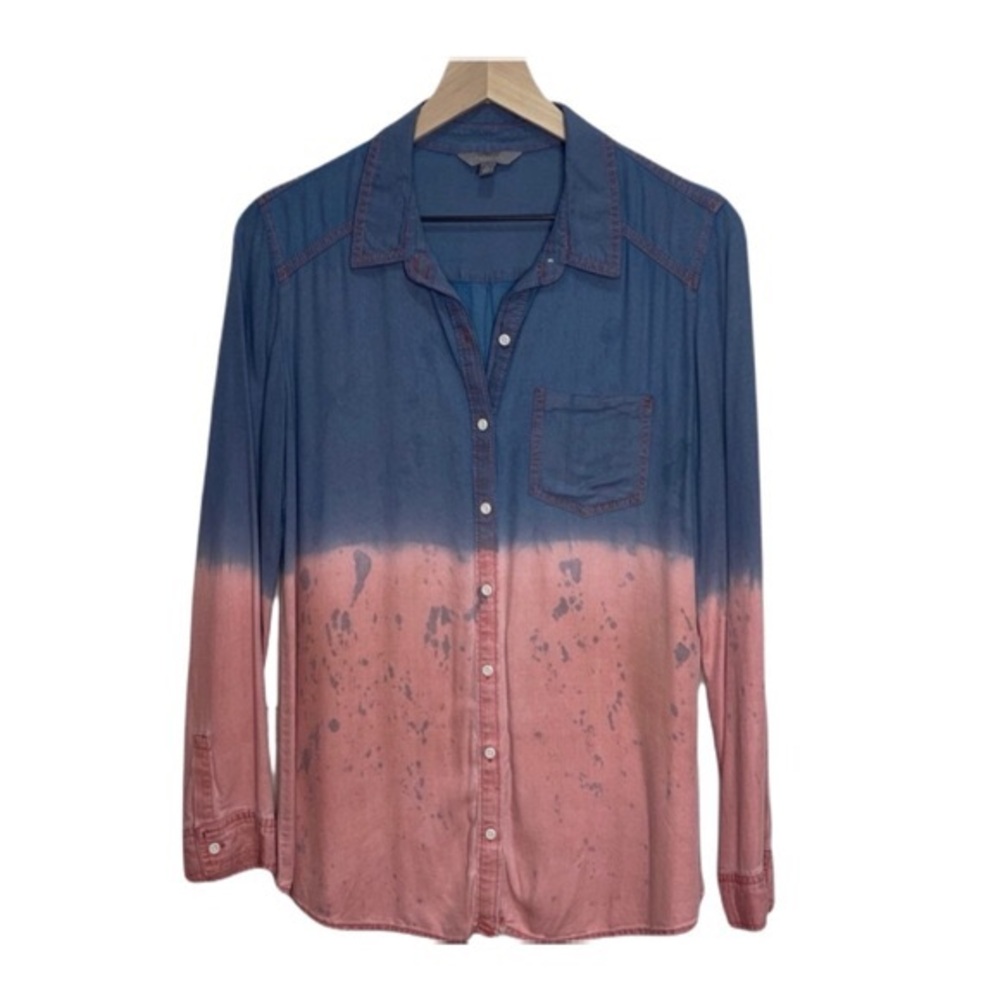 Rubbish dip dye button up